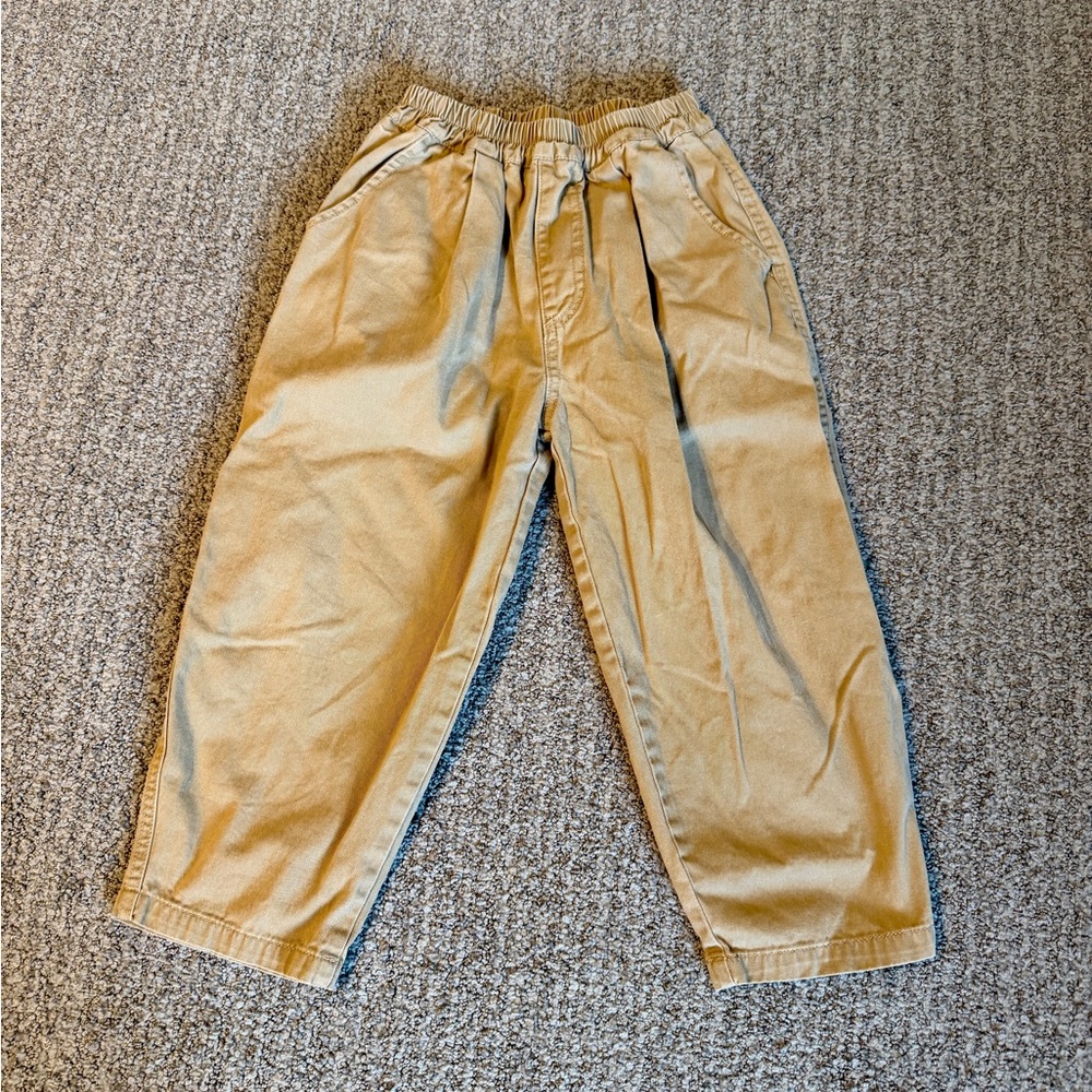 Throwing Tiny Fits Kids Tan Balloon Pants, 6T